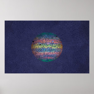 Poster Três sombras do molde das luas em Jupiter
