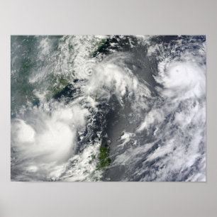 Póster Três tempestades fortes
