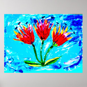 Poster Três tulipas