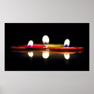 Póster Três velas