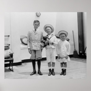 Póster Três Young Boys, 1920