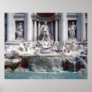 Póster Trevi Fountain