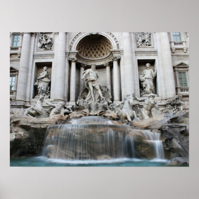 Póster Trevi Fountain Roma (Frente)