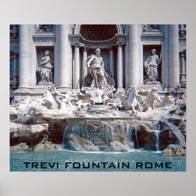 Poster Trevi Fountain Roma (Frente)