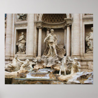 Póster Trevi Fountain Roma Itália viagem foto
