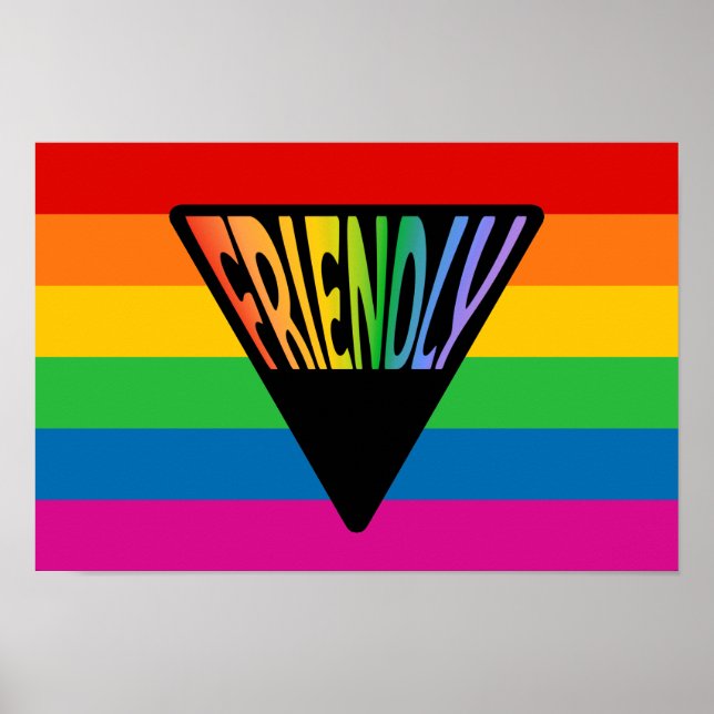 Poster Triângulo Amigável a gay (Frente)