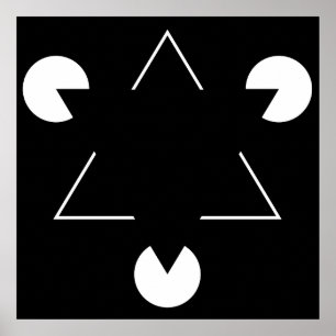 Póster Triângulo de Kanizsa