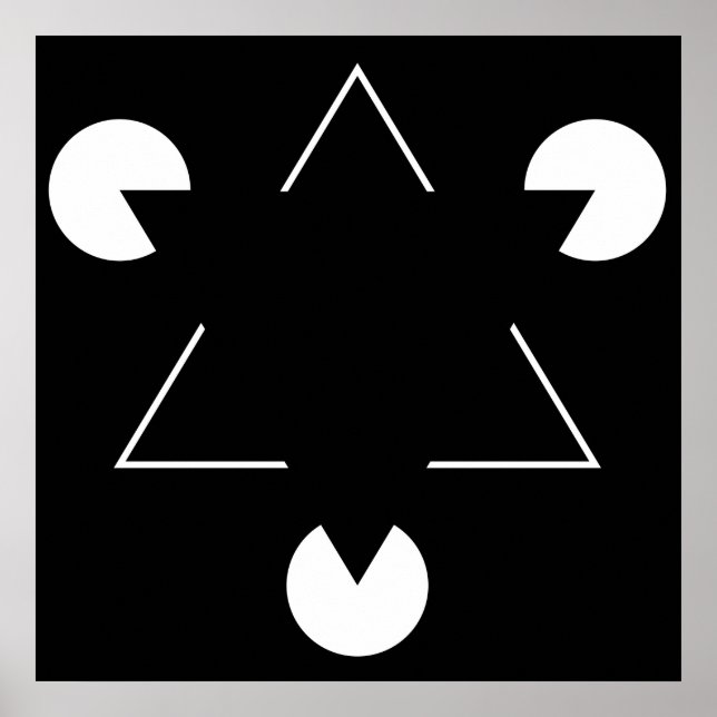 Póster Triângulo Kanizsa (Frente)