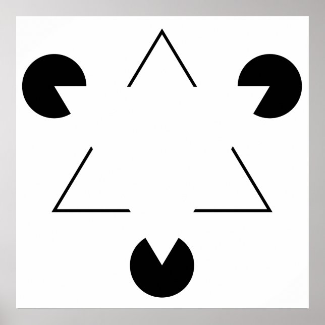 Poster Triângulo Kanizsa (Frente)