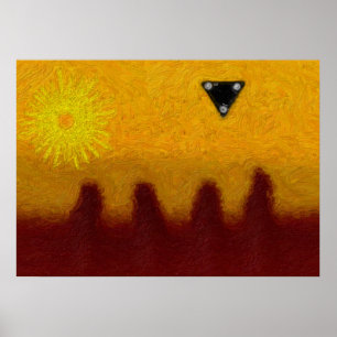 Póster Triângulo Preto