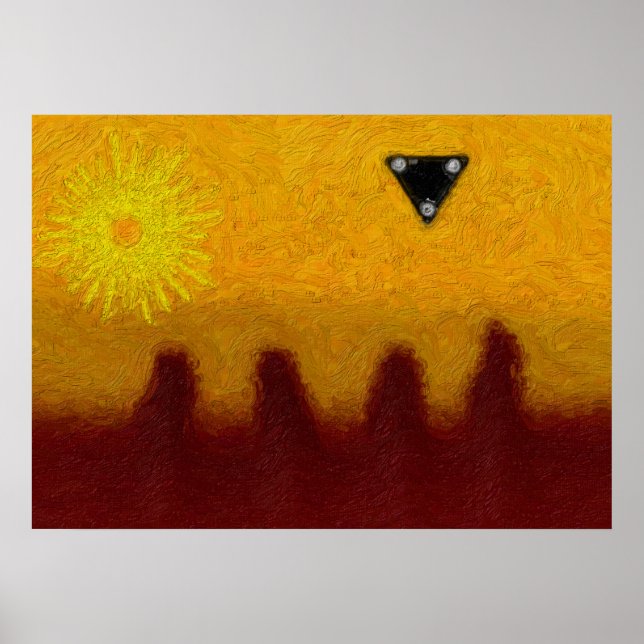 Póster Triângulo Preto (Frente)