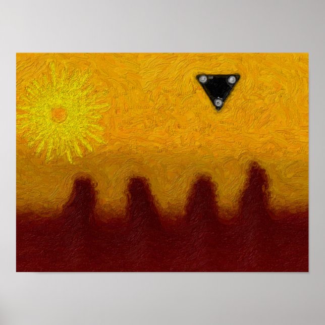 Poster Triângulo Preto (Frente)