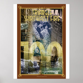 Poster Triângulo Shirtwaist Fire 100th Anniv. Pôster