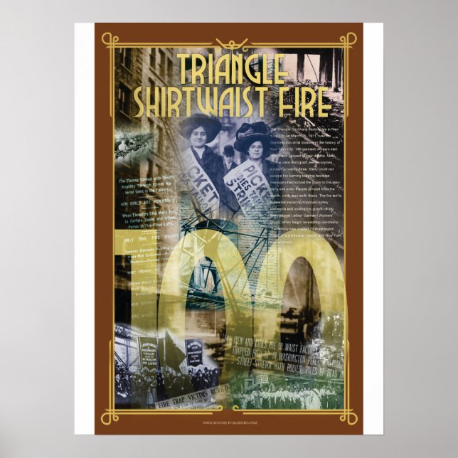 Poster Triângulo Shirtwaist Fire 100th Anniv. Pôster (Frente)