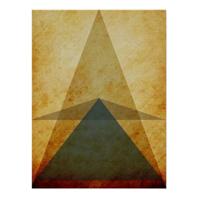 Póster Triângulos (Frente)