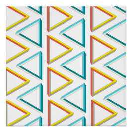 Póster Triângulos geeky impossíveis