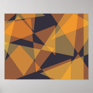 Poster Triângulos geométricos, legal, na moda, modernos