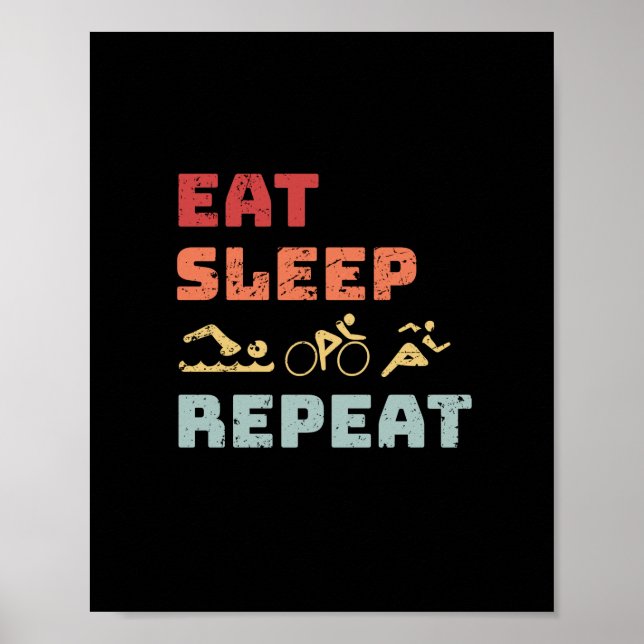 Poster Triathlon (Frente)