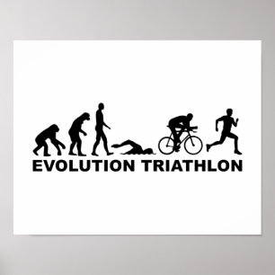 Poster Triathlon da evolução