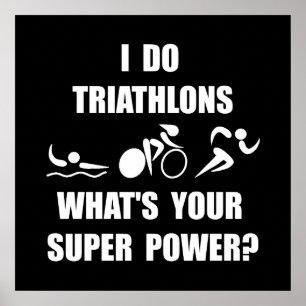 Poster Triathlon Super Power