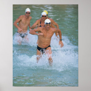 Póster Triathloners que funciona fora da água 2