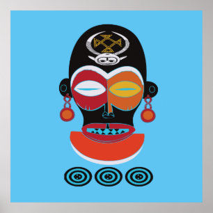 Poster Tribal africano