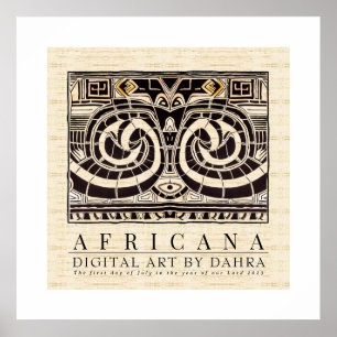 POSTER TRIBAL AFRICANO