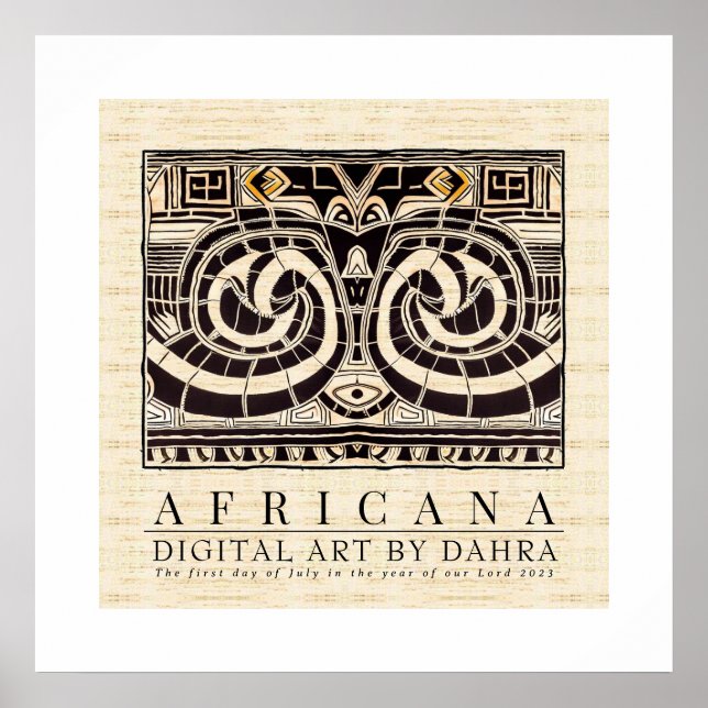 POSTER TRIBAL AFRICANO (Frente)