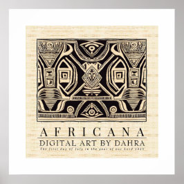 POSTER TRIBAL AFRICANO