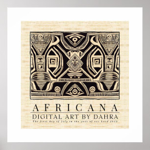POSTER TRIBAL AFRICANO