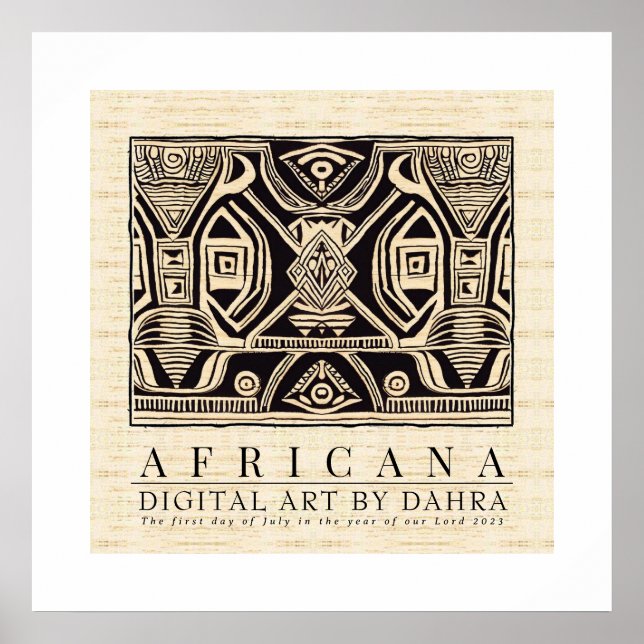 POSTER TRIBAL AFRICANO (Frente)