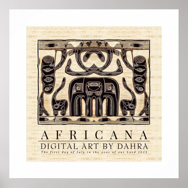 POSTER TRIBAL AFRICANO (Frente)
