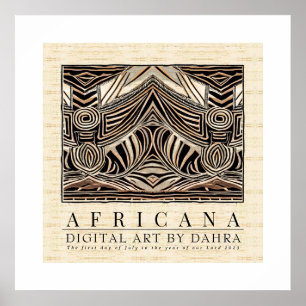 POSTER TRIBAL AFRICANO