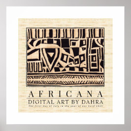 POSTER TRIBAL AFRICANO