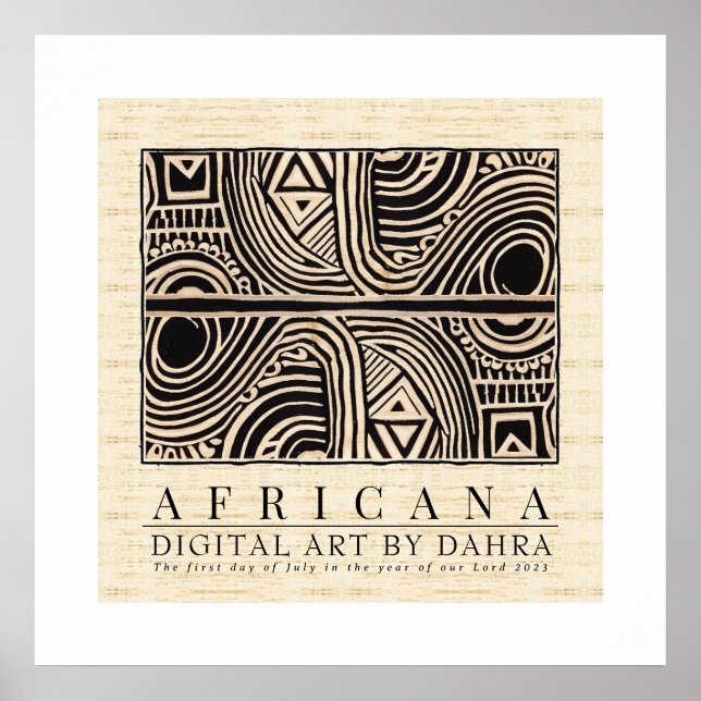 POSTER TRIBAL AFRICANO (Frente)