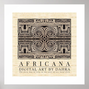 POSTER TRIBAL AFRICANO