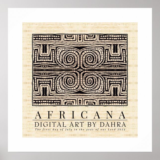 POSTER TRIBAL AFRICANO (Frente)