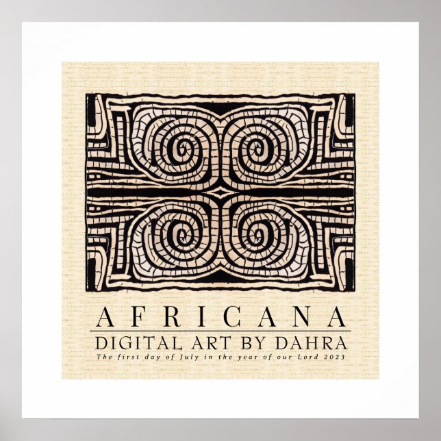 POSTER TRIBAL AFRICANO (Frente)
