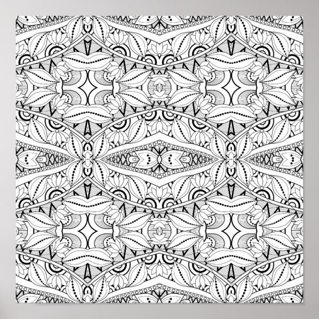 Poster Tribal Design 2 inspirado (Frente)