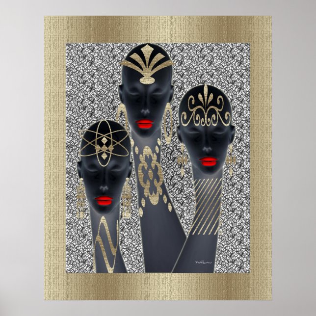 Póster Tribal Glamor Divas (Frente)