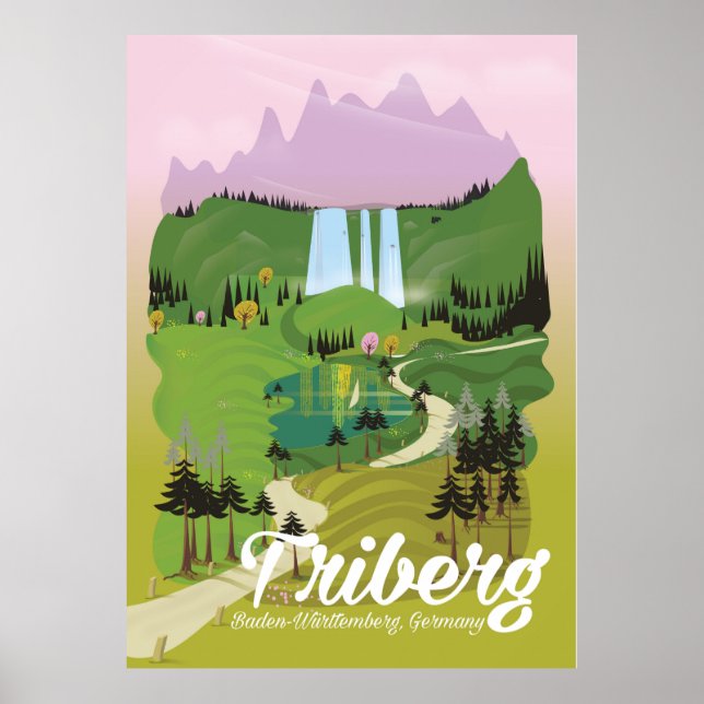 Poster Triberg, Baden-Württemberg, Alemanha (Frente)