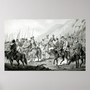 Póster Tribos diferentes de Cossacks do russo