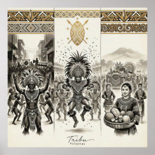 Poster Tribu-Ati-Atihan · Dinagyang · Kadayawan