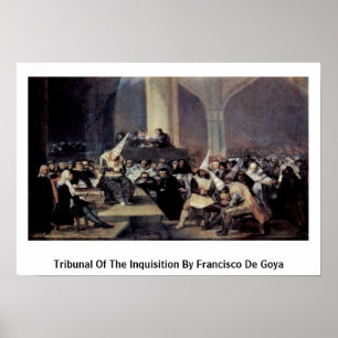 Póster Tribunal da inquisição por Francisco De Goya