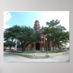 Poster Tribunal do Condado de Ellis, Waxahachie, Texas