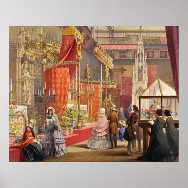 Poster Tribunal Medieval, projetado por Pugin, placa 40 d (Frente)