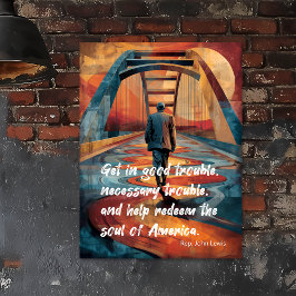 Poster Tributo à Ponte de Selma John Lewis