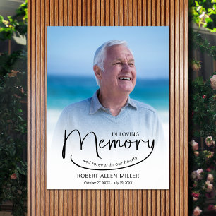 Poster Tributo Memorial de Foto Morte Funeral
