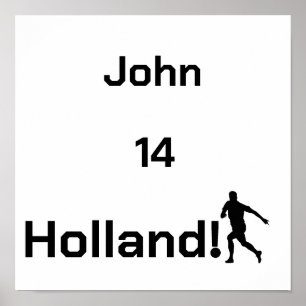 Poster Tributo Personalizado ao Jogador de Futebol Holand