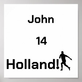 Poster Tributo Personalizado ao Jogador de Futebol Holand